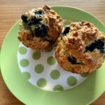 Greek Yogurt Blueberry Muffins (Low Sugar Recipe)