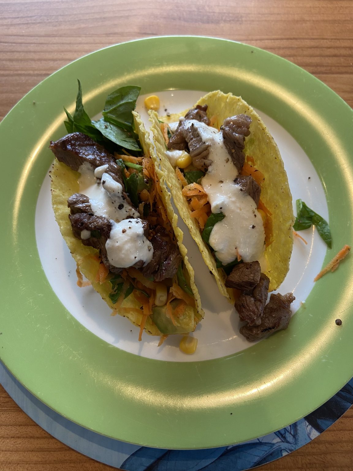 Chef Ray Steak Tacos with Avocado Corn Salsa and Horseradish Drizzle Coach Ray Qwik Kiwi