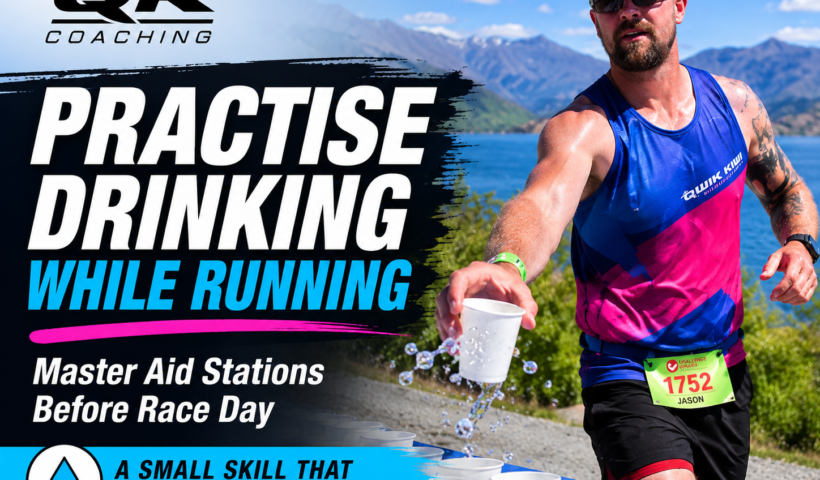 drinking while running