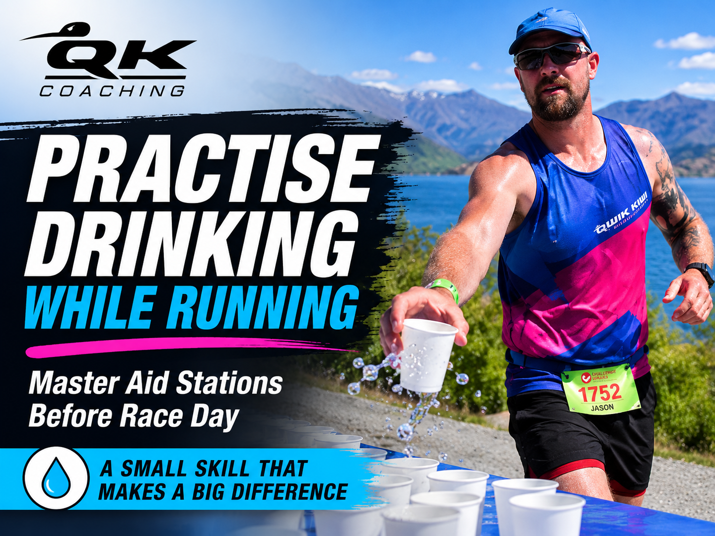 drinking while running